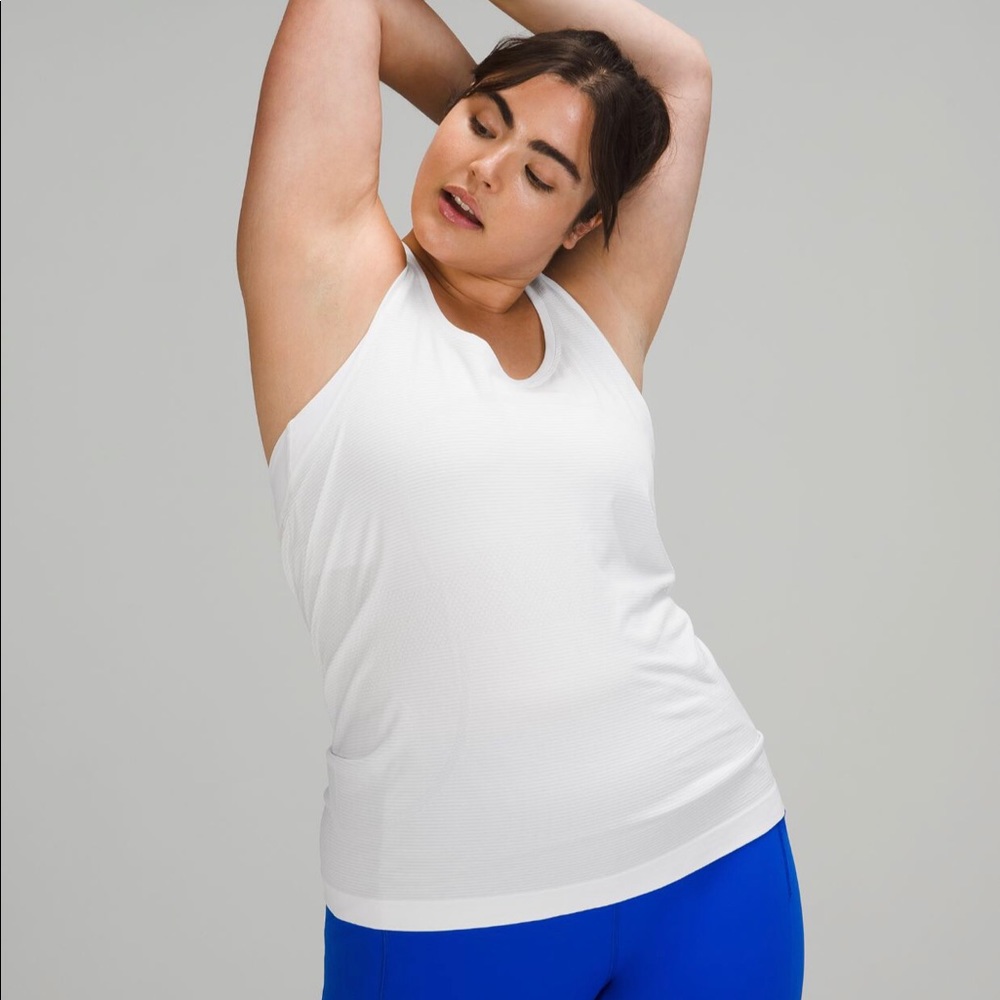 Lululemon swiftly tech tank top — size 6 white